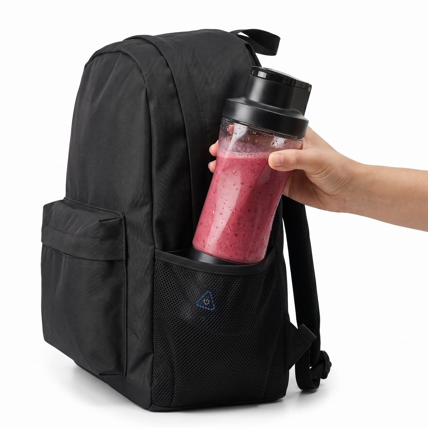 Mixxyy Mixer Produktansicht – portabler Smoothie Maker in Schwarz