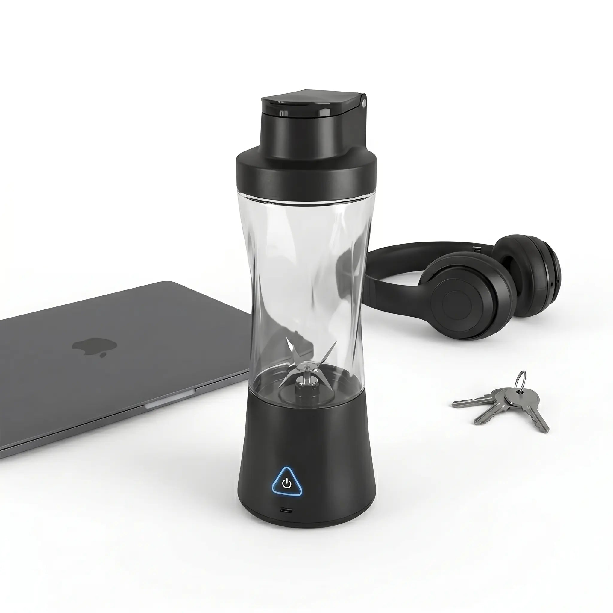 Mixxyy Mixer Produktansicht – portabler Akku-Blender in Schwarz
