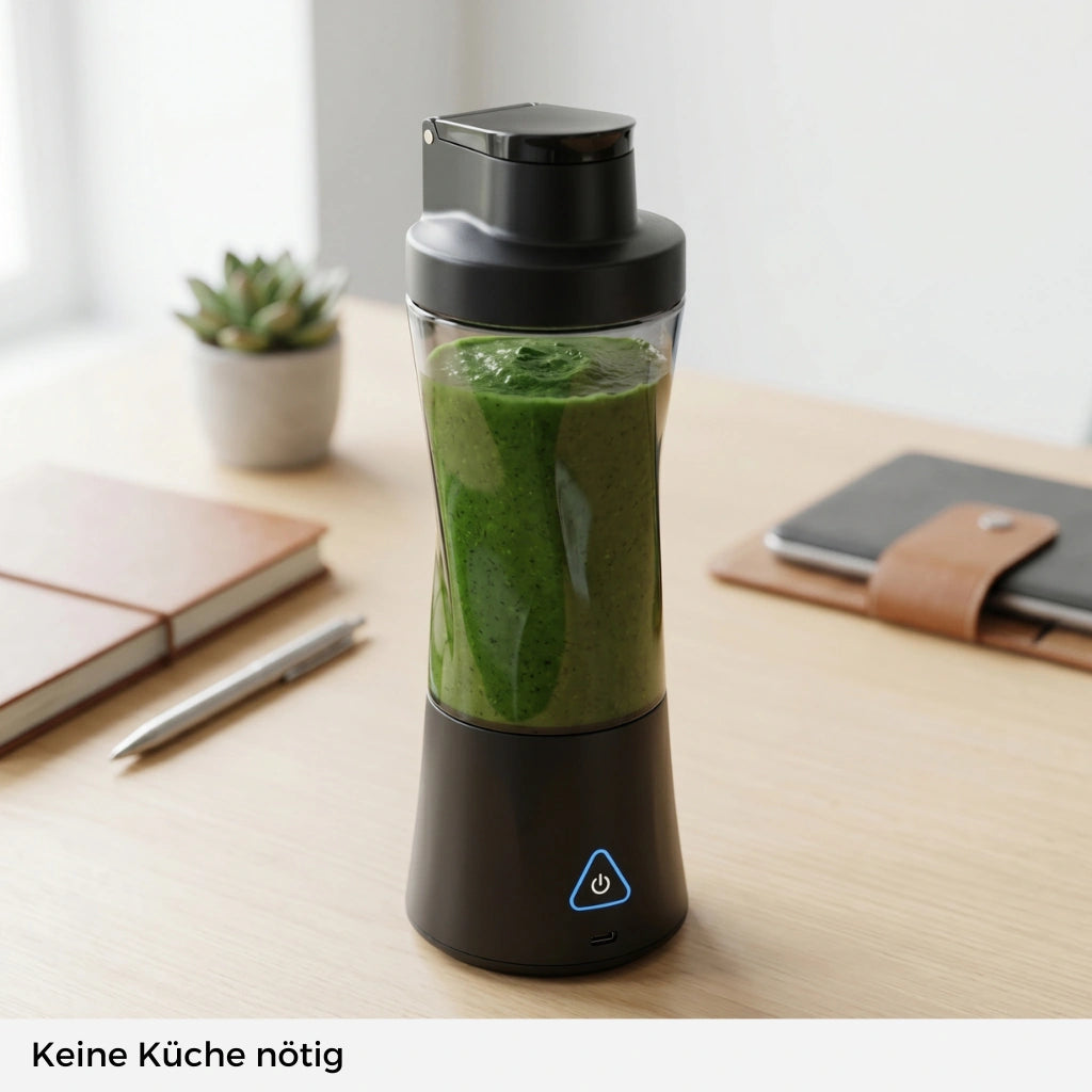Mixxyy Smoothie Mixer im Büro – frische Shakes ohne Standmixer zubereiten